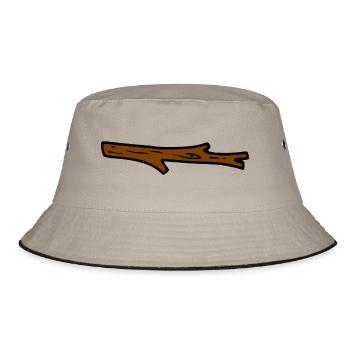 Ast - Bucket Hat - Khaki/Schwarz - Vorne