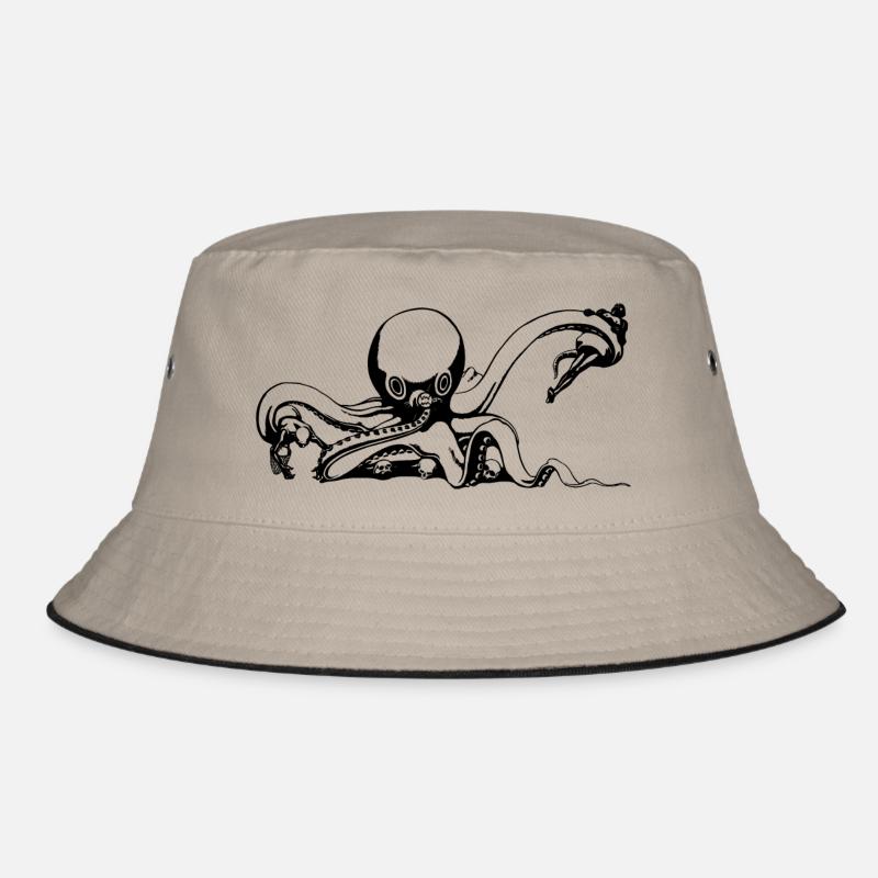 squid giant octopus octopus octopus squid sepia fish Bucket Hat