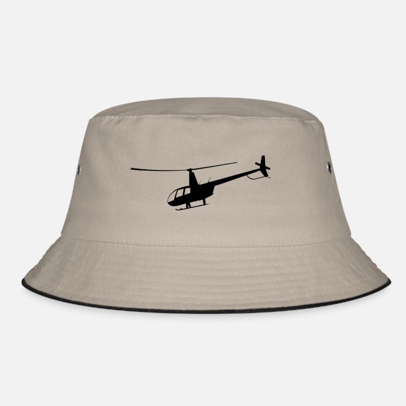 Robinson R44 - Bucket Hat - Khaki/Schwarz