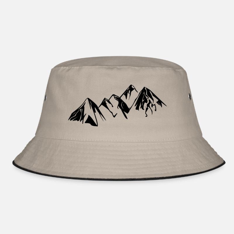 Berg 1 - Bucket Hat - Khaki/Schwarz