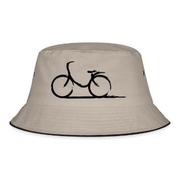 Fahrrad - Bucket Hat - Khaki/Schwarz - Vorne