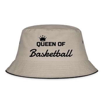 Basketball - Basket ball - Basket-ball - Baskette - Bucket Hat - khaki/black - Front