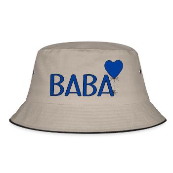 Baba Luftballon - Bucket Hat - Khaki/Schwarz - Vorne