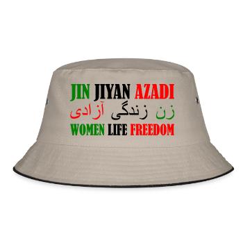 Women life freedom jin jiyan azadi - Bob - kaki/noir - Devant