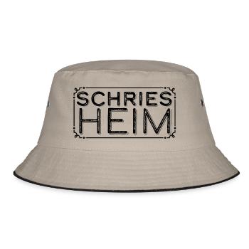 Schriesheim im Rahmen - Bucket Hat - Khaki/Schwarz - Vorne