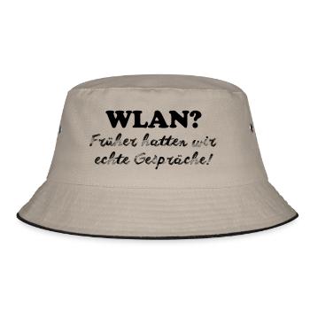WLAN - Bucket Hat - Khaki/Schwarz - Vorne