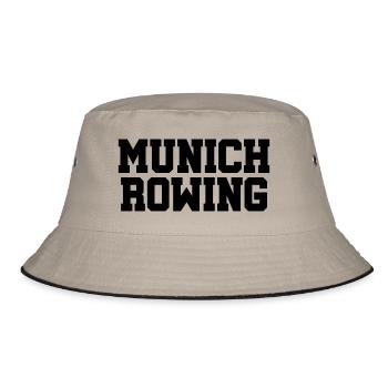 Munich Rowing - Rudern - Ruderer - Ruderin - Münch - Bucket Hat - Khaki/Schwarz - Vorne