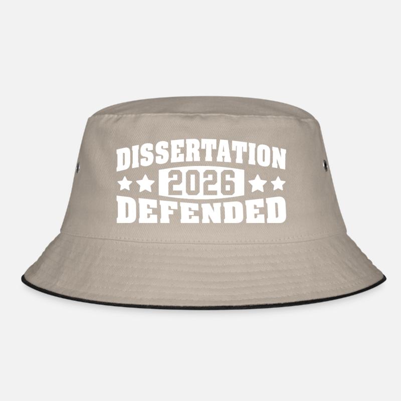 Dissertation verteidigt 2026 PhD EdD Doktorarbeit Bucket Hat