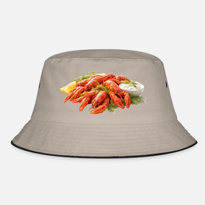 Crayfish - Bucket Hat - khaki/black