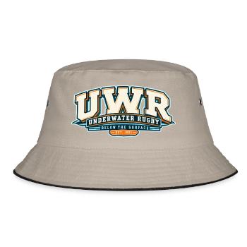 Unterwasser Rugby Logo Vintage 1961 - Bucket Hat - Khaki/Schwarz - Vorne
