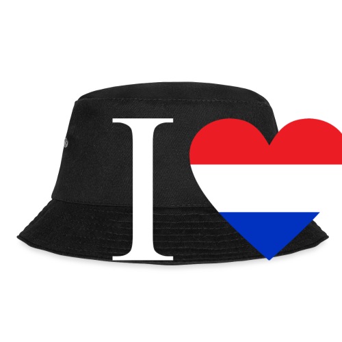 Ik hou van Nederland | Hart met rood wit blauw - Vissershoed