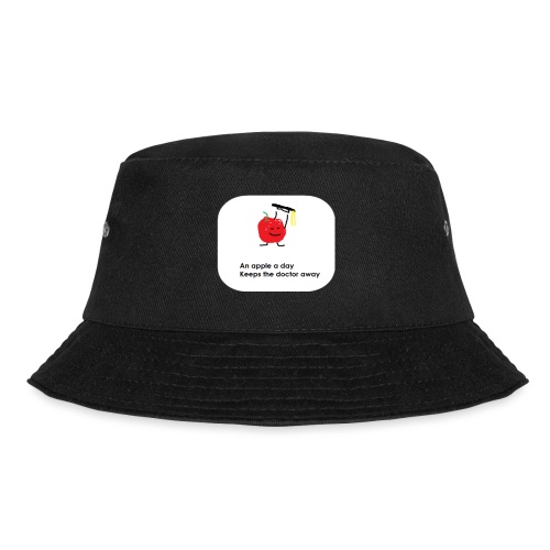 an apple keep the doctor away - Bucket Hat