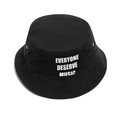 RM - Everyone deserves music - White - Bucket Hat
