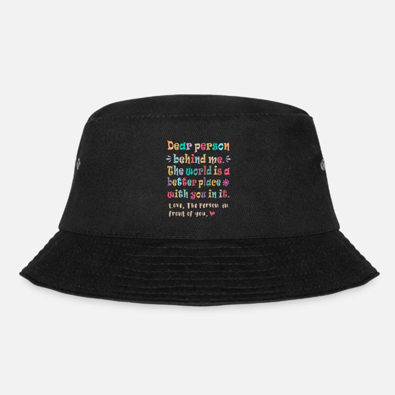 Liebe Person hinter mir - Bucket Hat - Schwarz