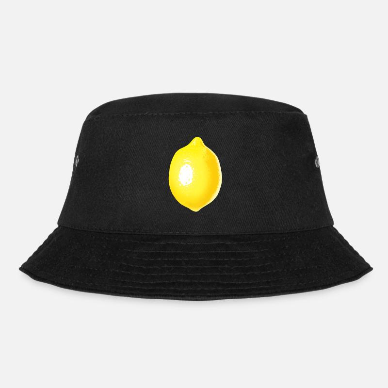 Lemon - Bucket Hat - Schwarz