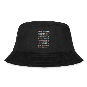 Denke Immer Daran, Du Bist Genug - Bucket Hat - black - Back - Lela (165cm)