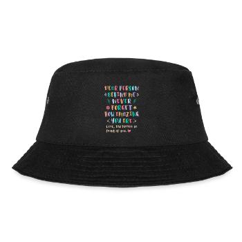 Never Forget How Amazing You Are - Bucket Hat - black - Back - Lela (165cm)