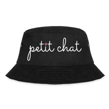 "Petit chat" – The little cat - Bucket Hat - black - Front - Lela (165cm)