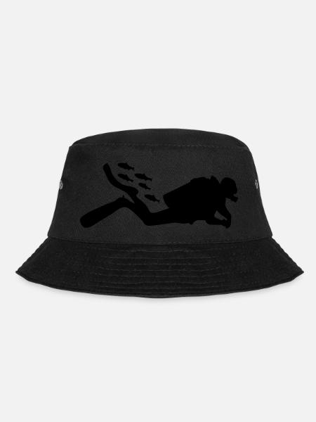 Tauchen - Bucket Hat - Schwarz