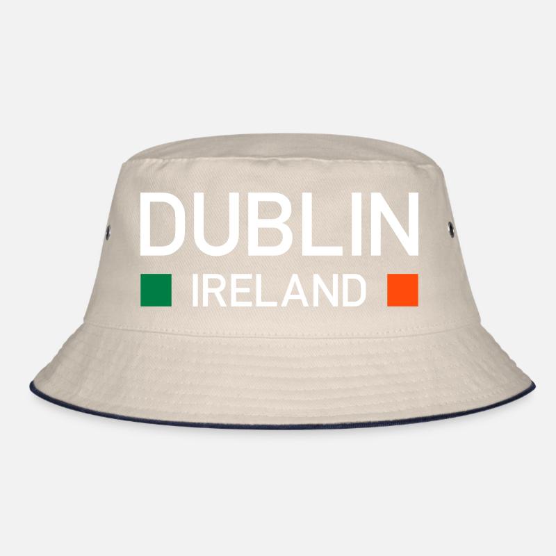 Dublin, Ireland (two squares) Bucket Hat