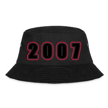 2007 Year Birthday - Bucket Hat - black - Front - Lela (165cm)