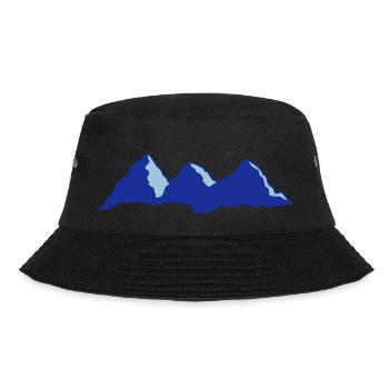 Mountain Highlander Zeichnungsvektor - Bucket Hat - Schwarz - Vorne - Lela (165cm)