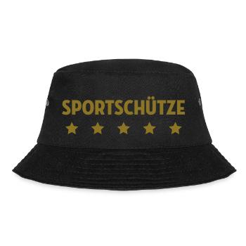 Sportschießen Schützen Sportschütze Sportschützin - Bucket Hat - Schwarz - Vorne - Lela (165cm)