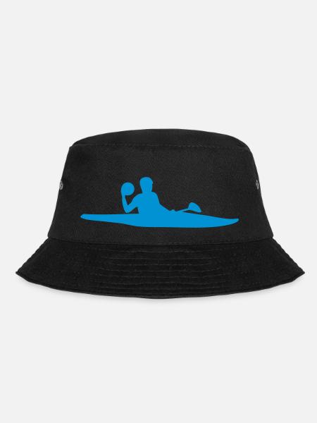 kayak polo sport logo - Bucket Hat - black