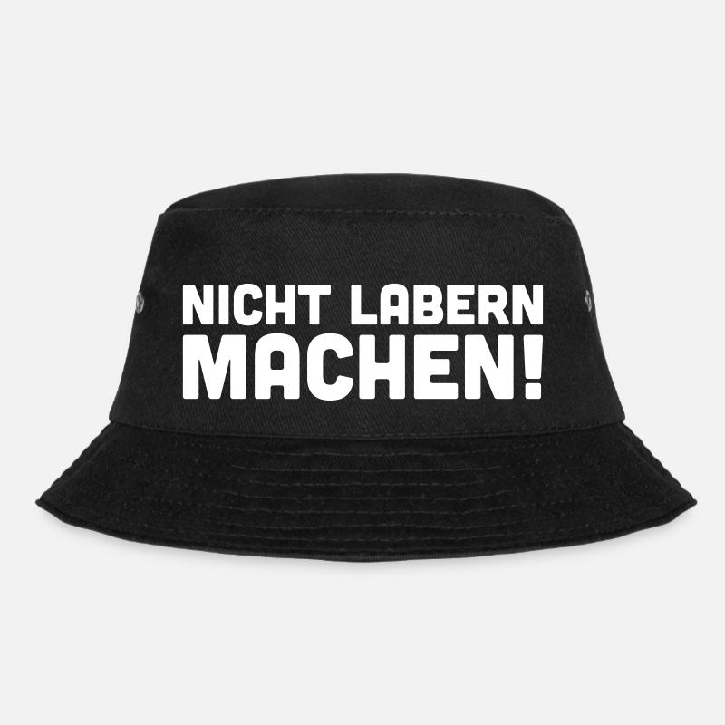 Nicht labern Machen - Bucket Hat - Schwarz