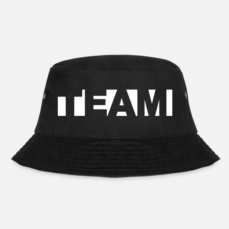 Team - Bucket Hat - Schwarz