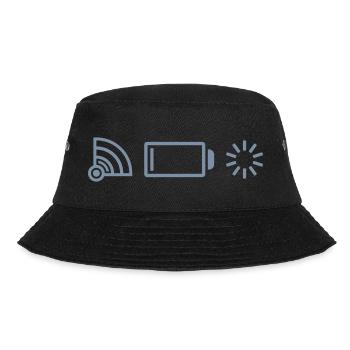 Logos no connection battery - Bucket Hat - black - Front - Lela (165cm)