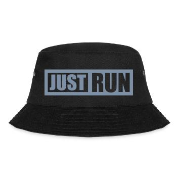 Läufer Just Run Design - Bucket Hat - Schwarz - Vorne - Lela (165cm)