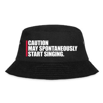 may spontaneously start singing - Bucket Hat - black - Front - Lela (165cm)