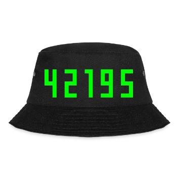 Marathon 42195 meters - Bucket Hat - black - Front - Lela (165cm)