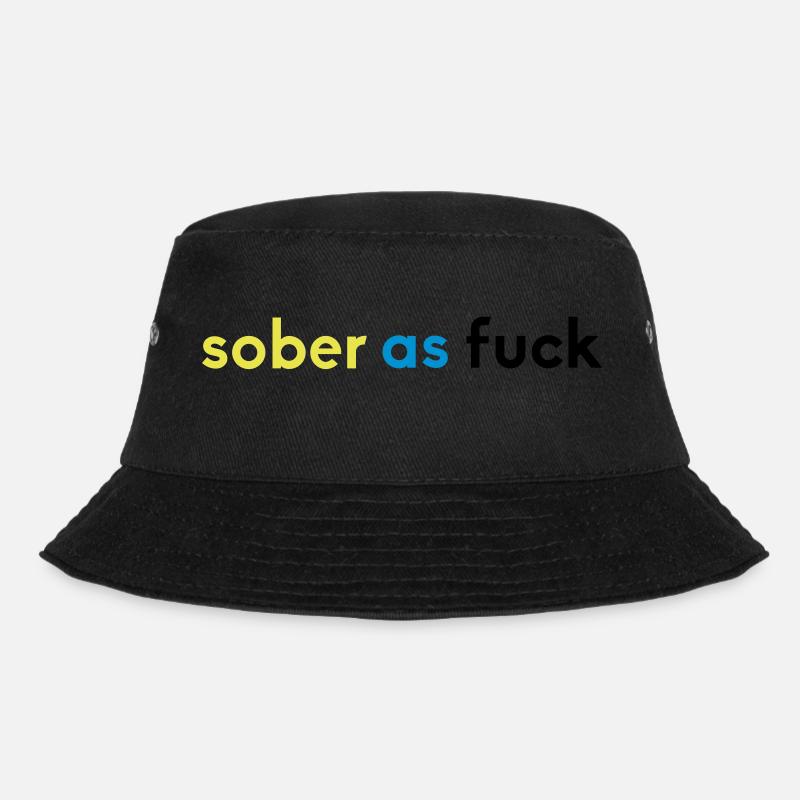 sober 2 - Bucket Hat - black