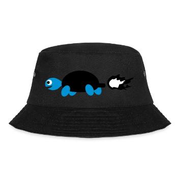 Schildkröte Turbo - Bucket Hat - Schwarz - Vorne - Lela (165cm)