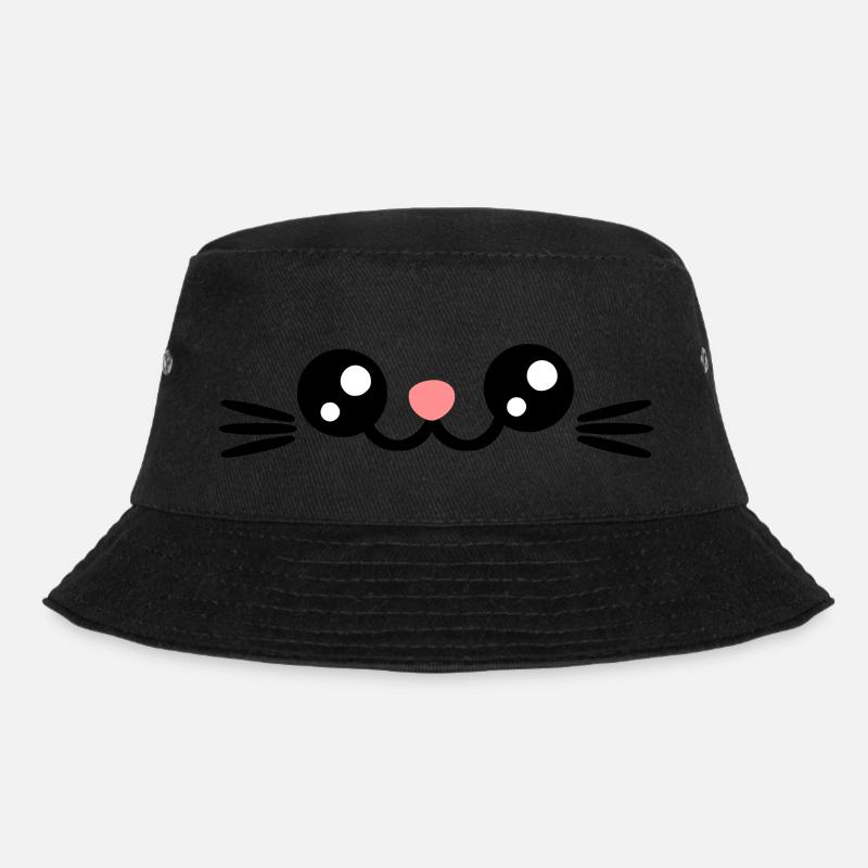 Les chats font face à Cats Eyes Sweet Chibi chaton - Bob - noir