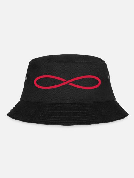 Symbol Unendlichkeit - Bucket Hat - Schwarz