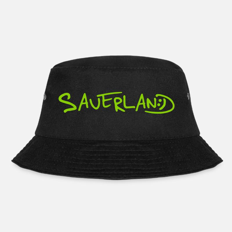 Sauerland-Logo frech und fröhlich - Bucket Hat - Schwarz
