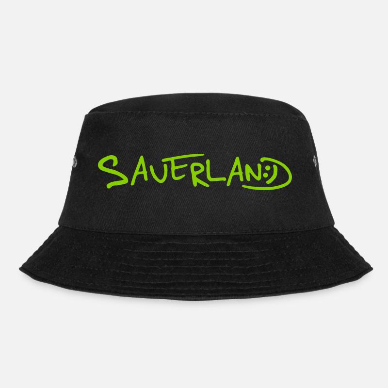 Sauerland-Logo frech und fröhlich - Bucket Hat - Schwarz