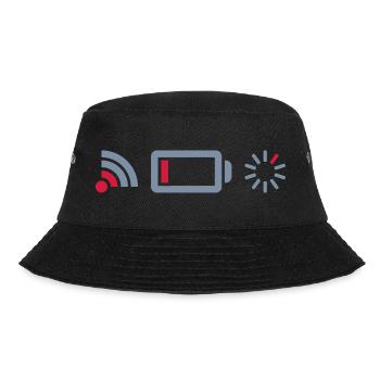 No Connection Battery Logos - Bucket Hat - black - Front - Lela (165cm)