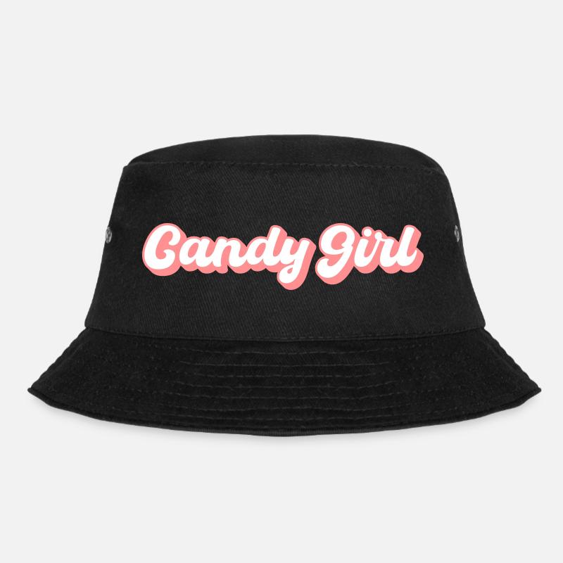 Candy Girl - Bucket Hat - Schwarz