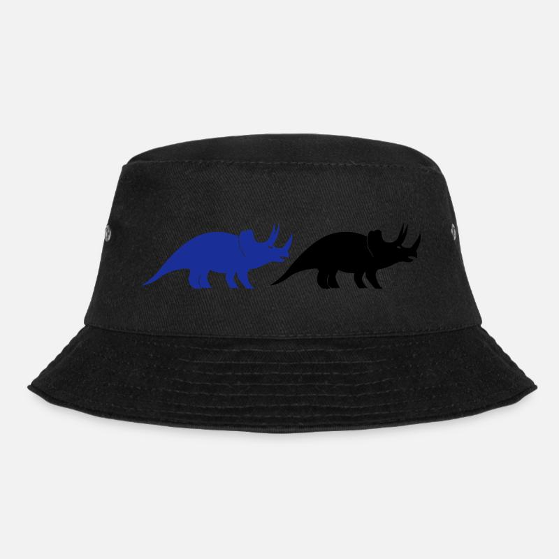 Triceratops - Bucket Hat - Schwarz