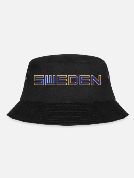 Sweden - Bucket Hat - black