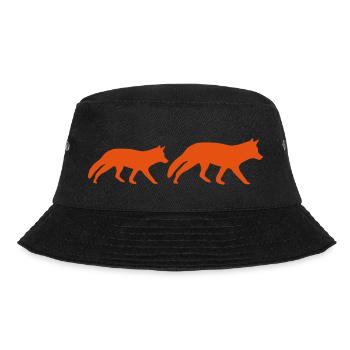 foxes - Bucket Hat - black - Front - Lela (165cm)
