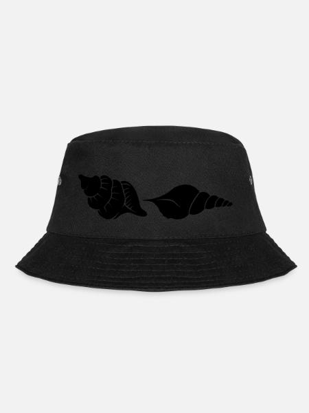 muscheln - Bucket Hat - Schwarz