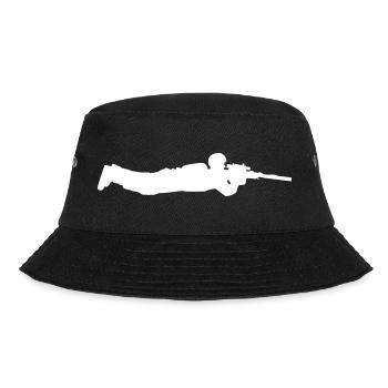 Ground Sniper Gamer Rifle Scope Shooter War Aim - Bucket Hat - black - Front - Lela (165cm)