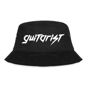 Guitarist Guitar Playing Guitarist Rock Music Fun - Bucket Hat - black - Front - Lela (165cm)