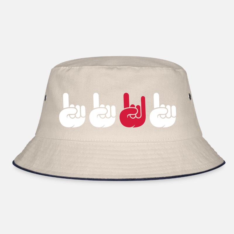 Anders Sein Heavy Metal Be Different Hard Rock Fan Bucket Hat
