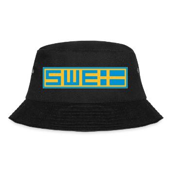 Schwedisch - Bucket Hat - Schwarz - Vorne - Lela (165cm)
